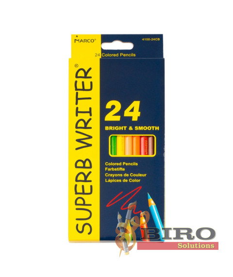 Creioane colorate MARCO SuperbWriter, 24 culori, 4100-24CB